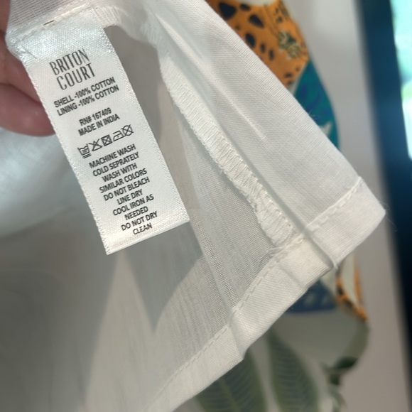 Brand new BRITTON COURT HATTIE DRESS IN TROPICAL LEAVES cheetah print mini XL - Picture 6 of 8